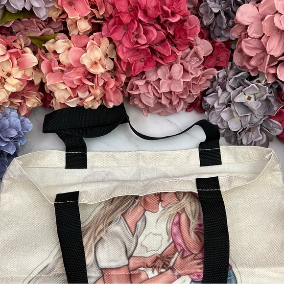 Eco-Friendly Cool Mom with Tom-Boy Skater Daughter Folding Tote Bag - Picture 11 of 14